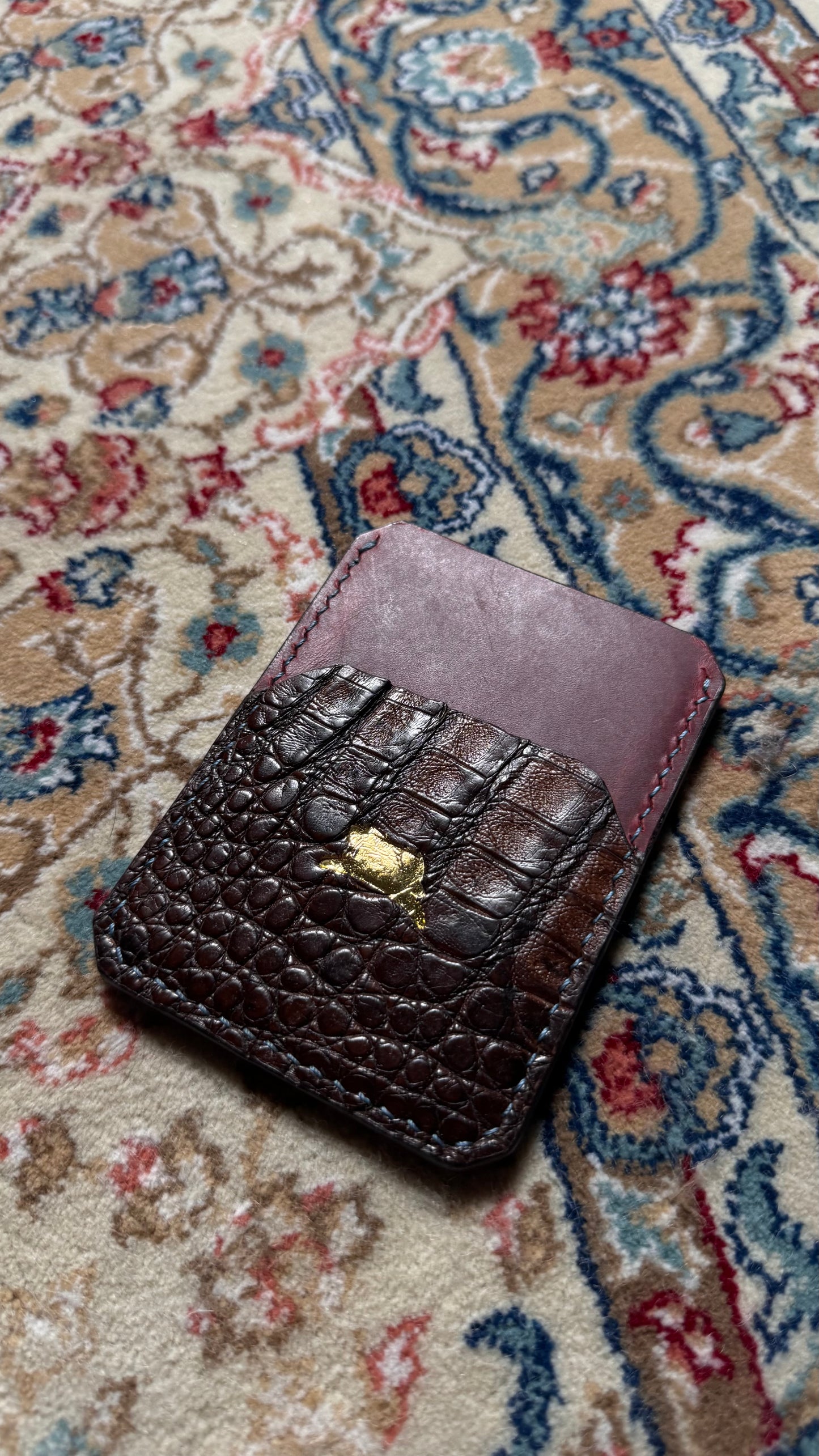 Card Holder Lêpre - 8/10 Marrom escuro
