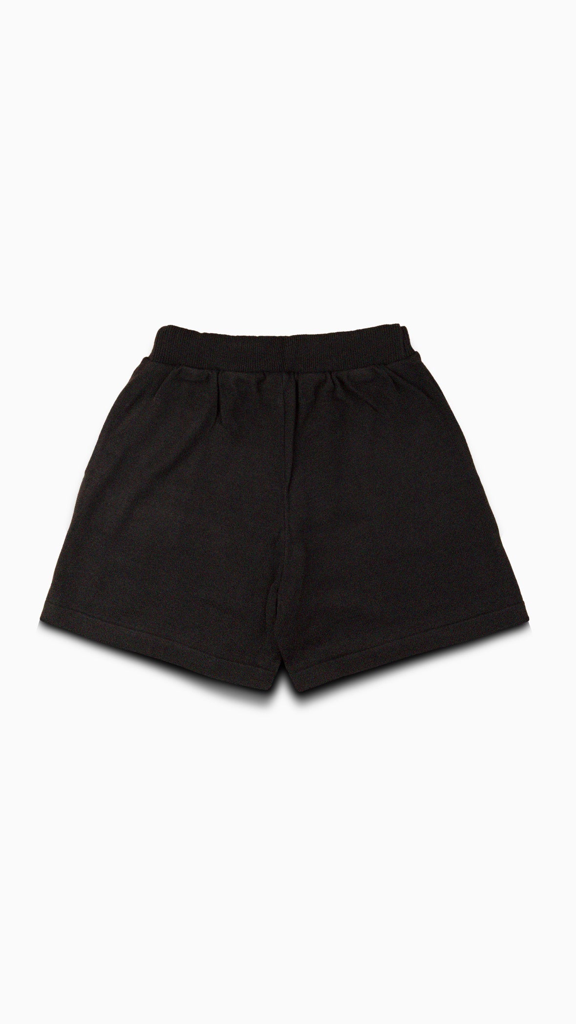 Black Shorts Tricô "Jacquard Logo"