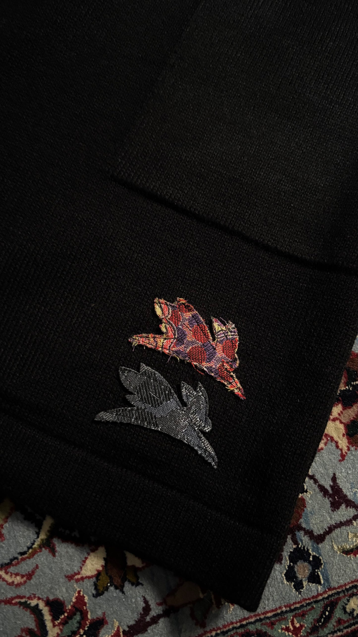 Black Shorts Tricô "Jacquard Logo"
