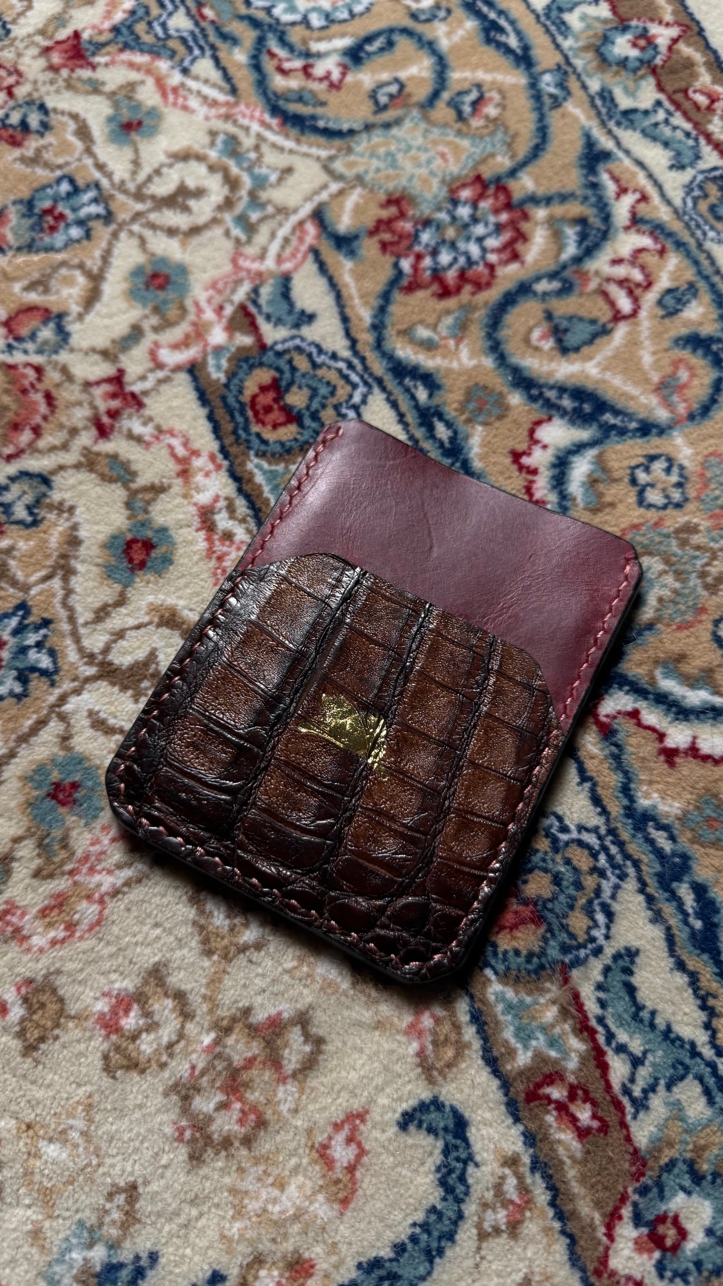 Card Holder Lêpre - 5/10 Marrom escuro