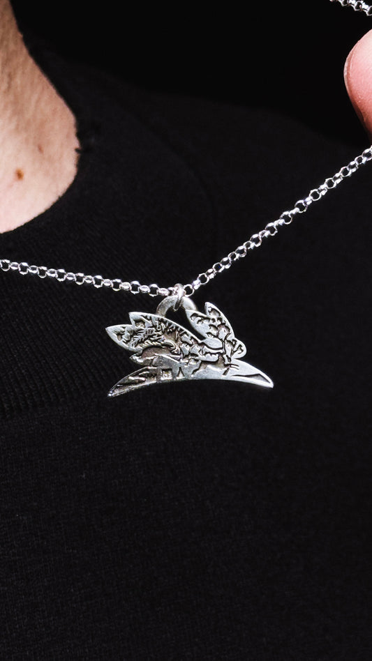 Silver Necklace "Engraved"