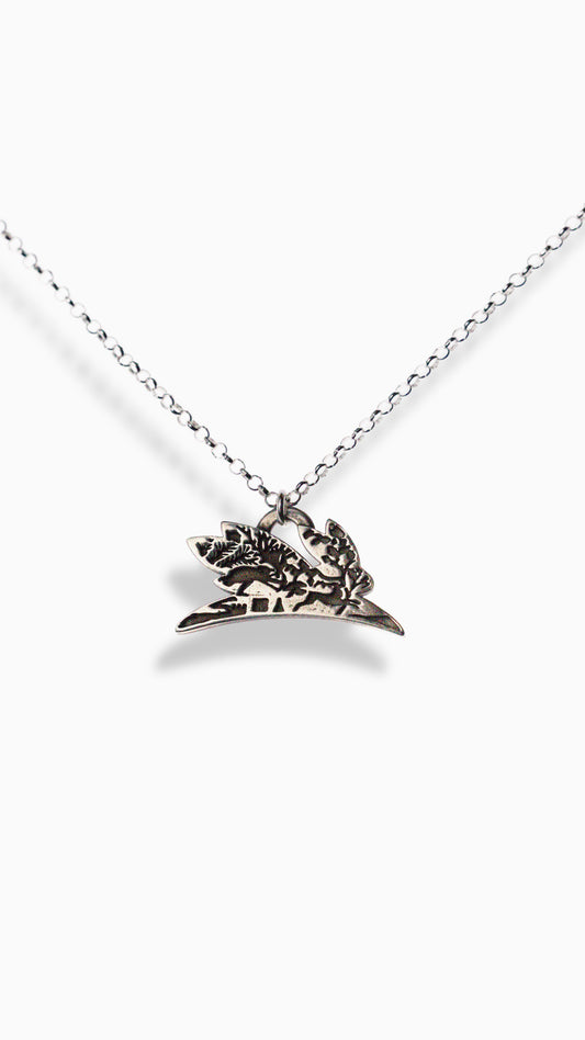 Silver Necklace "Engraved"
