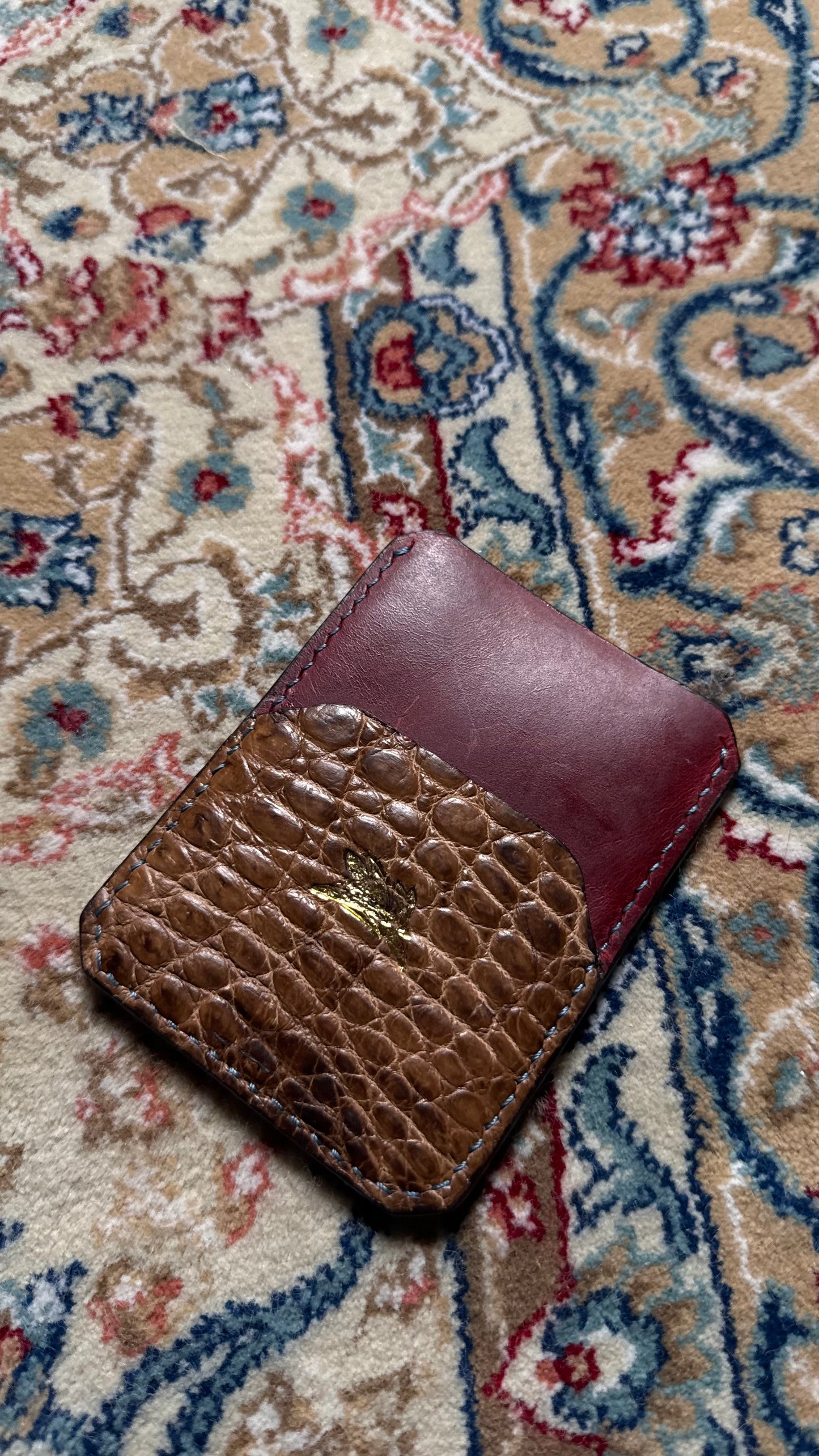 Card Holder Lêpre - 10/10 Marrom claro
