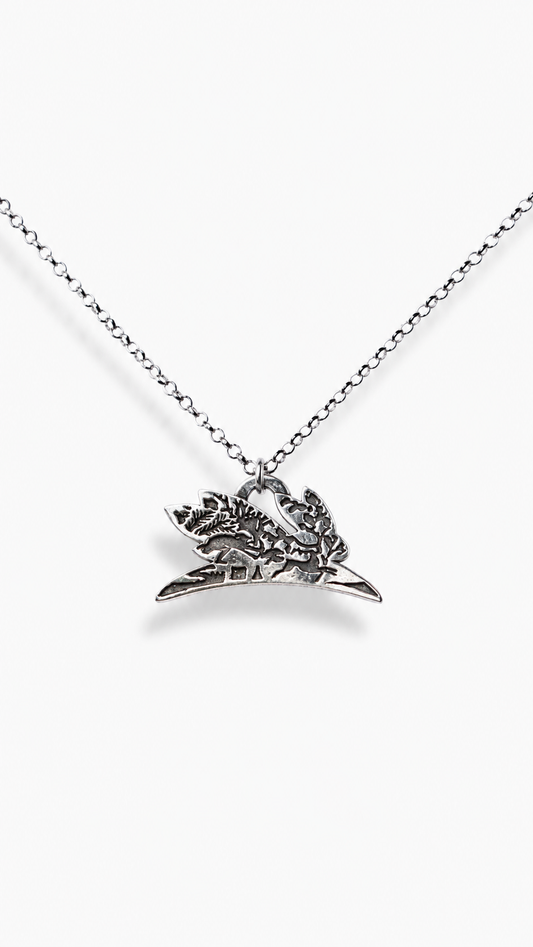 Silver Necklace "Engraved"